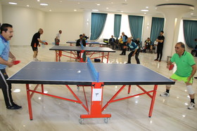 رقابت بازنشستگان در رشته تنیس روی میز