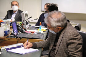 نشست رییس هیات رییسه با مدیران شرکت تاسیسات دریایی