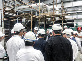 بازدید رئیس هیئت رئیسه از طرح های صندوق‌ ها در عسلویه