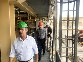 بازدید رئیس هیئت رئیسه از طرح های صندوق‌ ها در عسلویه