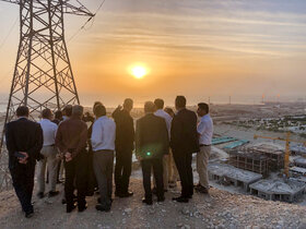 بازدید رئیس هیئت رئیسه از طرح های صندوق‌ ها در عسلویه