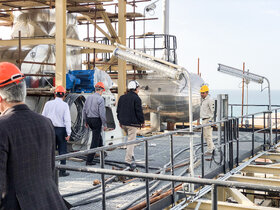 بازدید رئیس هیئت رئیسه از طرح های صندوق‌ ها در عسلویه