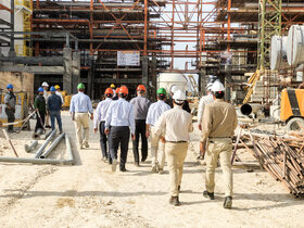 بازدید رئیس هیئت رئیسه از طرح های صندوق‌ ها در عسلویه