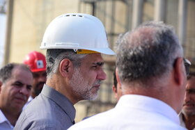 بازدید دکتر بیات از طرح های گروه اقتصادی صندوق ها در عسلویه