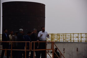 بازدید دکتر بیات از طرح های گروه اقتصادی صندوق ها در عسلویه