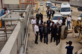 بازدید دکتر بیات از طرح های گروه اقتصادی صندوق ها در عسلویه