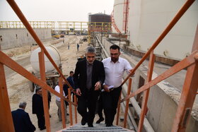 بازدید رئیس هیئت‌رئیسه صندوق‌های بازنشستگی صنعت نفت از روند پیشرفت طرح های پترو پالایش کنگان