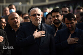 آیین سوگواری شهادت حضرت فاطمه الزهرا(س) در مقبره الشهدای گمنام وزارت نفت