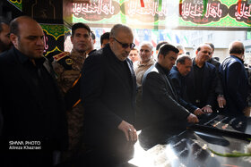 آیین سوگواری شهادت حضرت فاطمه الزهرا(س) در مقبره الشهدای گمنام وزارت نفت