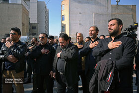 آیین سوگواری شهادت حضرت فاطمه الزهرا(س) در مقبره الشهدای گمنام وزارت نفت