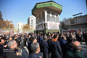 آیین سوگواری شهادت حضرت فاطمه الزهرا(س) در مقبره الشهدای گمنام وزارت نفت