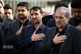 آیین سوگواری شهادت حضرت فاطمه الزهرا(س) در مقبره الشهدای گمنام وزارت نفت