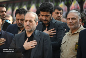 آیین سوگواری شهادت حضرت فاطمه الزهرا(س) در مقبره الشهدای گمنام وزارت نفت