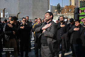آیین سوگواری شهادت حضرت فاطمه الزهرا(س) در مقبره الشهدای گمنام وزارت نفت