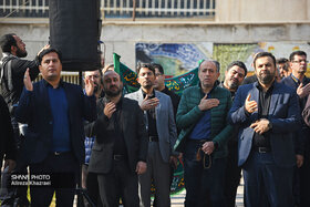 آیین سوگواری شهادت حضرت فاطمه الزهرا(س) در مقبره الشهدای گمنام وزارت نفت