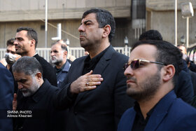 آیین سوگواری شهادت حضرت فاطمه الزهرا(س) در مقبره الشهدای گمنام وزارت نفت