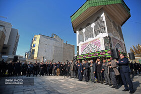 آیین سوگواری شهادت حضرت فاطمه الزهرا(س) در مقبره الشهدای گمنام وزارت نفت