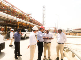 بازدید دکتر بیات از پروژه‌های در حال اجرای صندوق‌ها در جنوب