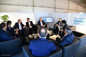 بازدید دکتر حسین زاده، رئیس هیئت رئیسه صندوق ها در دومین روز نمایشگاه بین المللی نفت