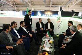 بازدید دکتر حسین زاده، رئیس هیئت رئیسه صندوق ها در دومین روز نمایشگاه بین المللی نفت