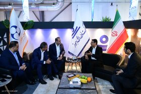 بازدید دکتر حسین زاده، رئیس هیئت رئیسه صندوق ها در دومین روز نمایشگاه بین المللی نفت