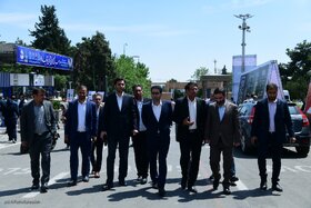 بازدید دکتر حسین زاده، رئیس هیئت رئیسه صندوق ها در دومین روز نمایشگاه بین المللی نفت