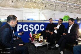 بازدید دکتر حسین زاده، رئیس هیئت رئیسه صندوق ها در دومین روز نمایشگاه بین المللی نفت