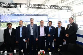 بازدید ابراهیم منصورنژاد، رئیس صندوق ها از نمایشگاه نفت