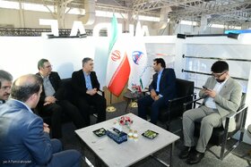 بازدید ابراهیم منصورنژاد، رئیس صندوق ها از نمایشگاه نفت