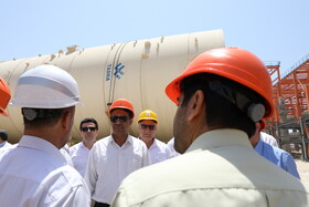 بازدید دکتر حسین‌زاده رئیس هیئت‌رئیسه صندوق‌ها از طرح‌های سرمایه‌گذاری صندوق‌ در عسلویه