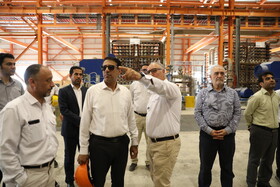 بازدید دکتر حسین‌زاده رئیس هیئت‌رئیسه صندوق‌ها از طرح‌های سرمایه‌گذاری صندوق‌ در عسلویه